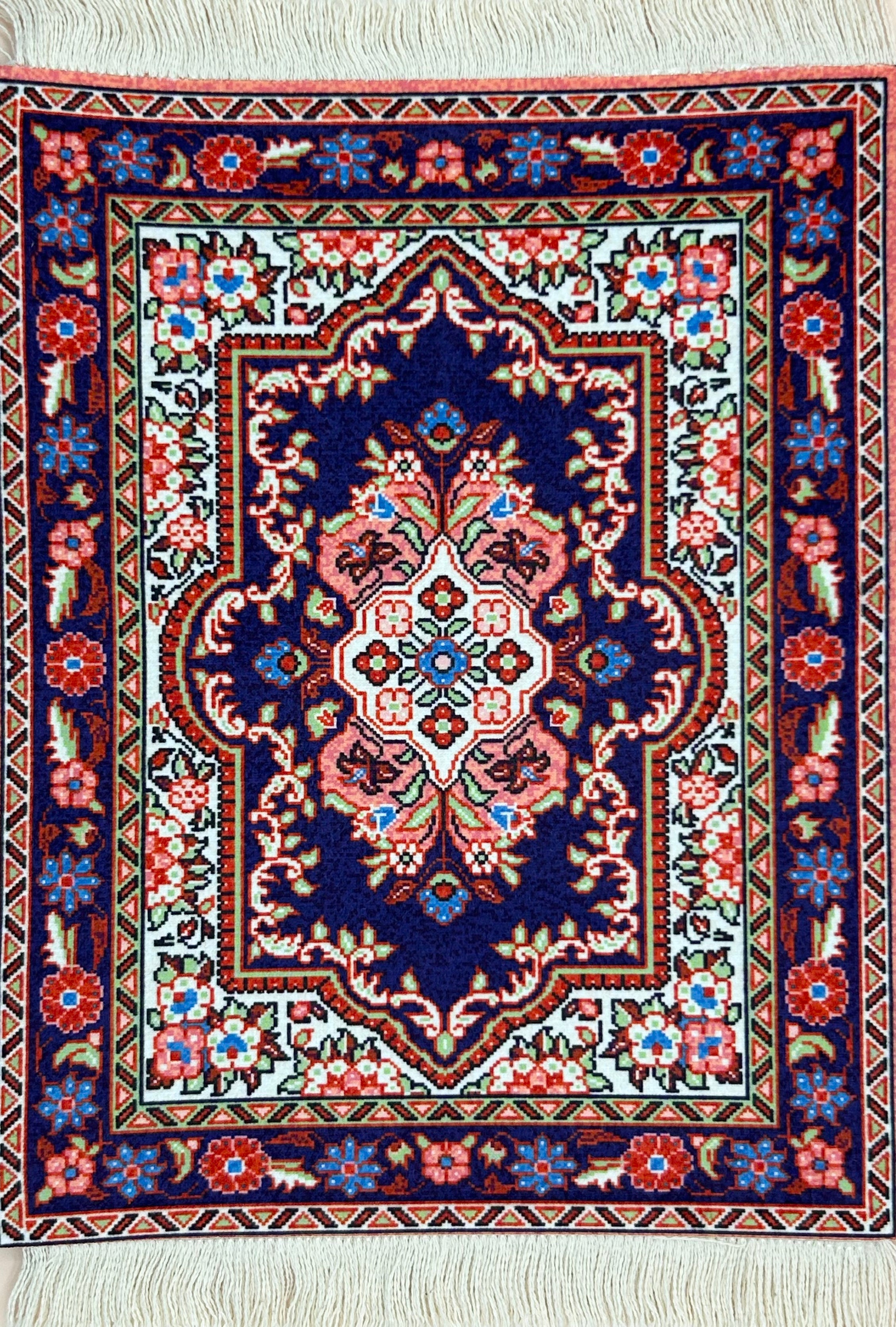 Peach Bloom Rug Mouse Pad