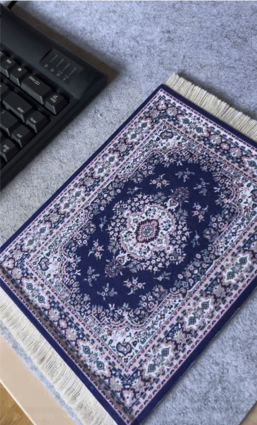 Lilac Fade Rug Mouse Pad
