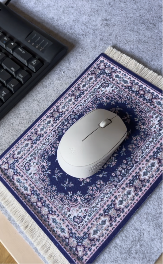 Lilac Fade Rug Mouse Pad