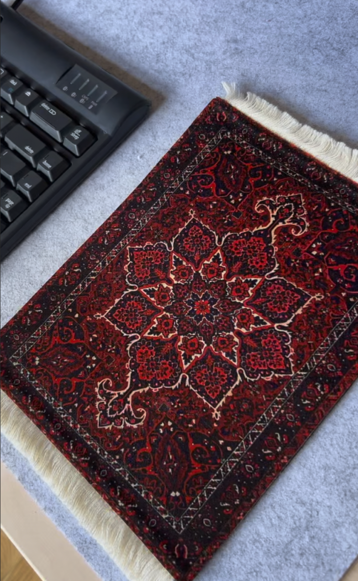Crimson Rug Mouse Pad