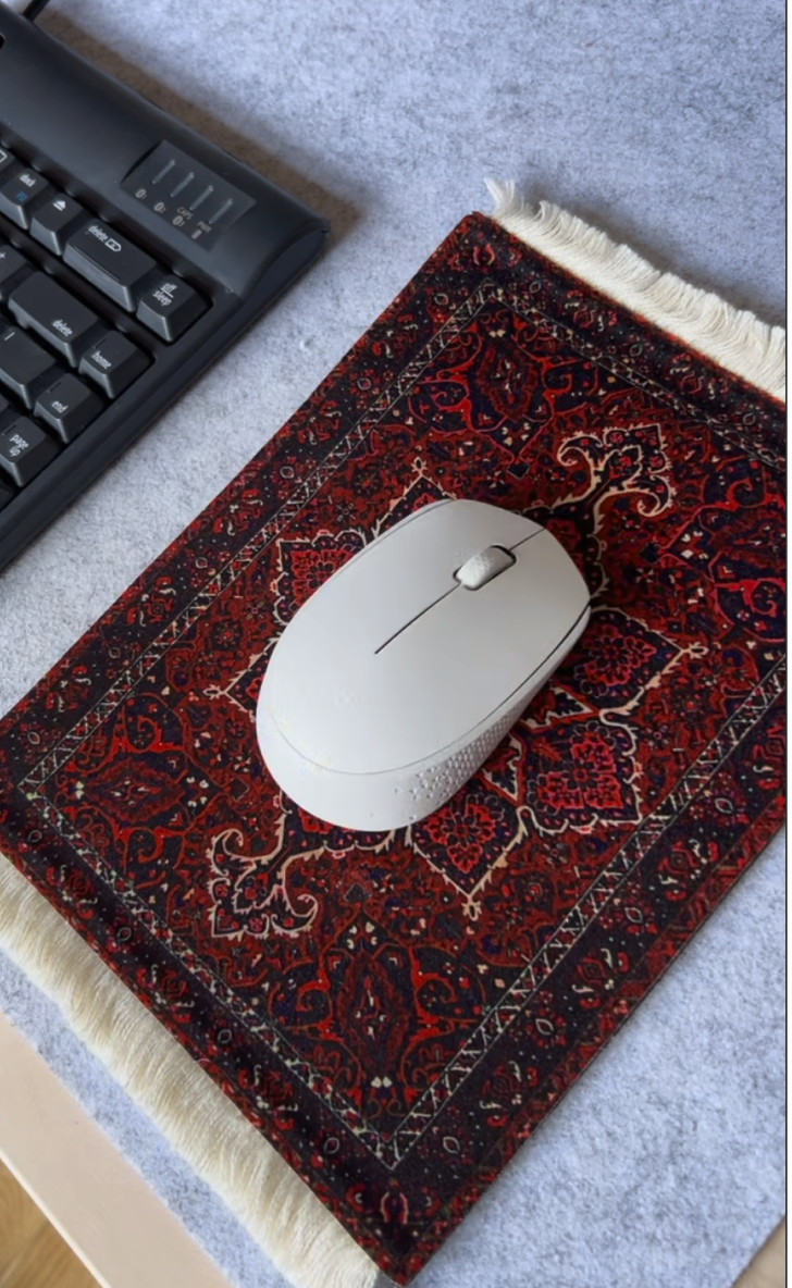 Crimson Rug Mouse Pad